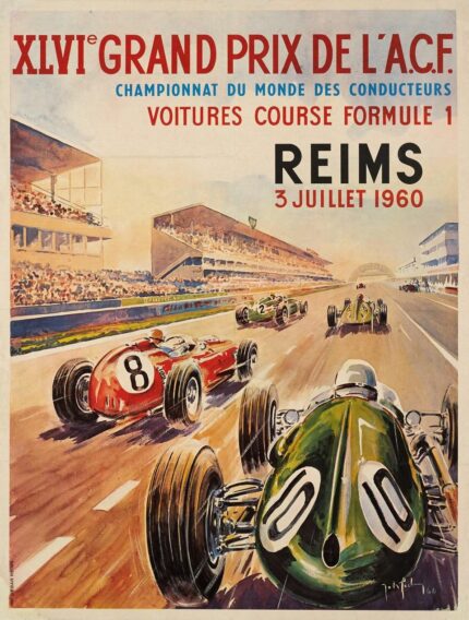 Grand Prix Reims 1960 XL Poster